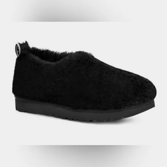 UGG Women's CLASSIC COZY BOOTIE Slipper Shoe Wmns 10 BLACK - Picture 3 of 7